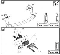 Фаркоп 5619-F Oris на Sollers Atlant (короткая база) 2022- без выреза в бампере. Тип шара: F. Нагрузки: 2500/120 кг, масса фаркопа 22 кг (без электрики в комплекте) от магазина ФаркопРос